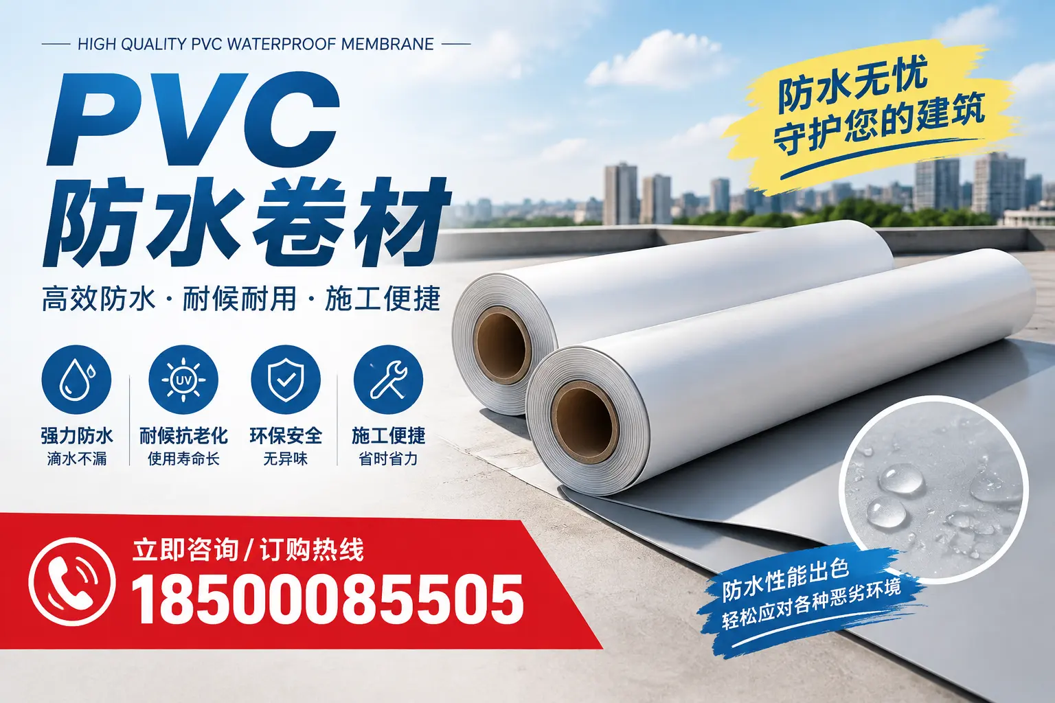 如何正确储存PVC防水卷材？萍乡用户的实用建议