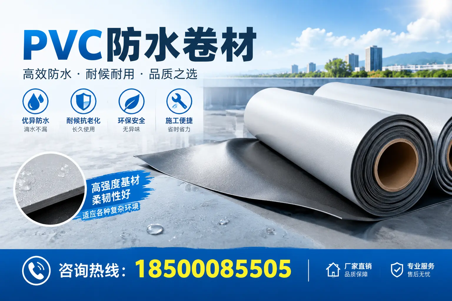 PVC防水卷材的环保特性与可持续发展探讨萍乡